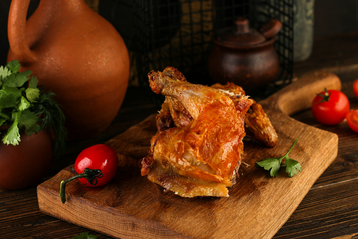 Цыпленок жареный по-грузински