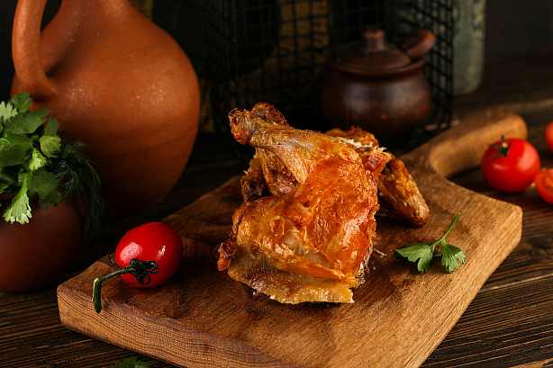 Цыпленок жареный по-грузински