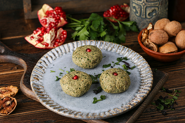 Пхали из фасоли с орехами